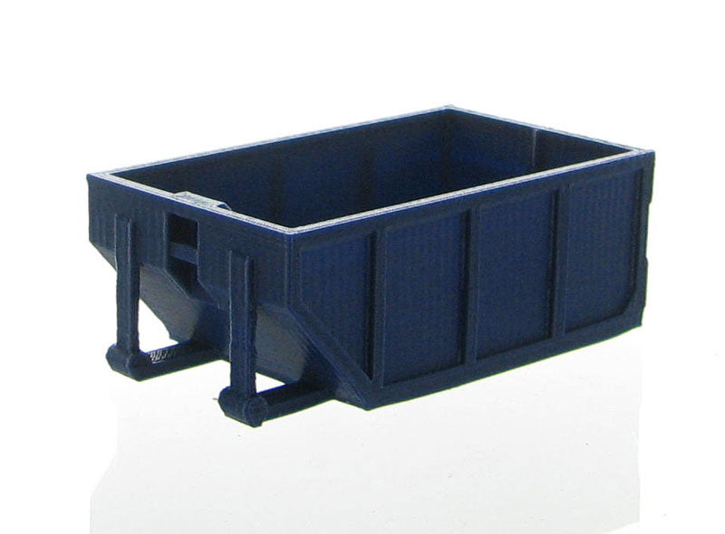 3D to Scale 50-235-DB 1:50 Dark Blue Rolloff Dumpster 10 Yards Plastic