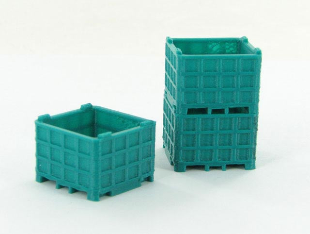 3D to Scale 50-252-BG 1:50 Plastic Bin Pallet - Bluegreen (3)