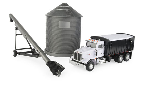 Ertl 46501 1:32 Peterbilt Model 367 Straight Truck with Grain Box,Grain Elevator