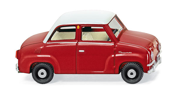 Wiking 0184 02 HO Red & White 1964 Glas Goggomobil