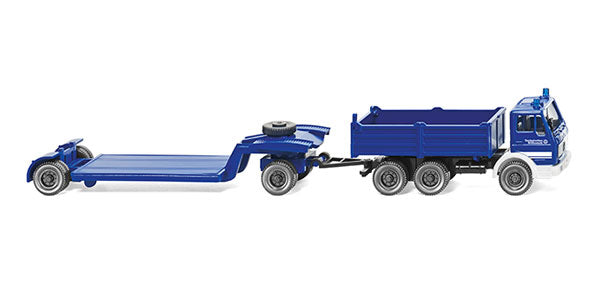 Wiking 069326 1:87 THW - Mercedes-Benz NG with Low Loader Trailer