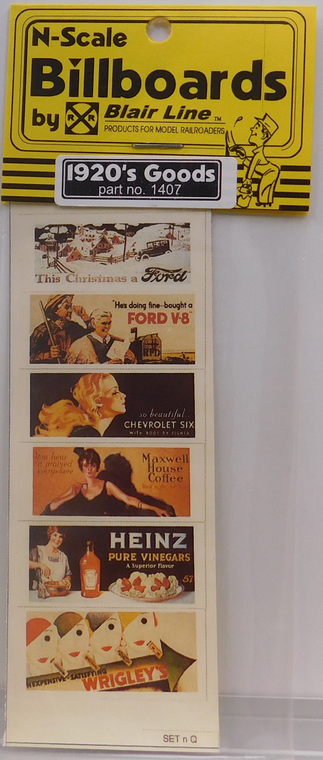 Blair Line 1407 N 1920's Goods Billboard Signs #1