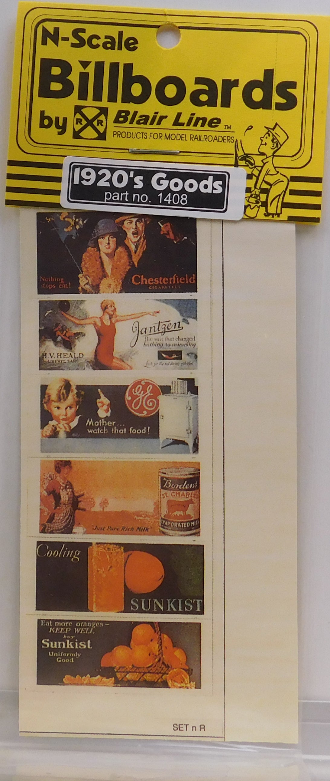 Blair Line 1408 N 1920's Goods Billboard Signs #2