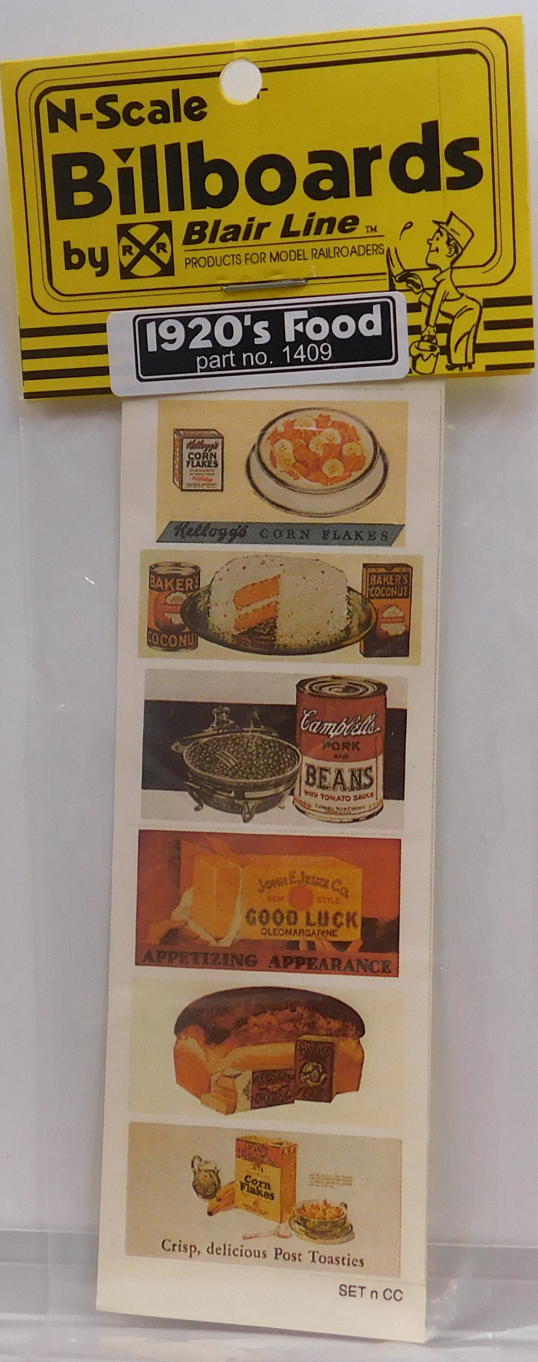 Blair Line 1409 N 1920's Food Billboard Signs