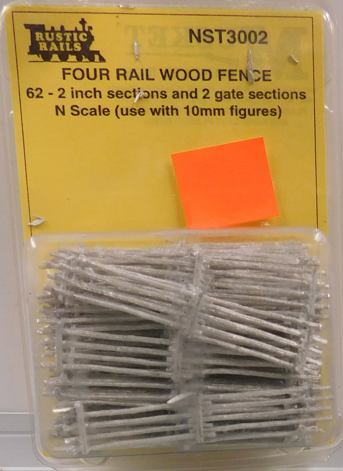 Rustic Rails NST3002 N 4 Rail Wood Fence Sections and Gate Sections