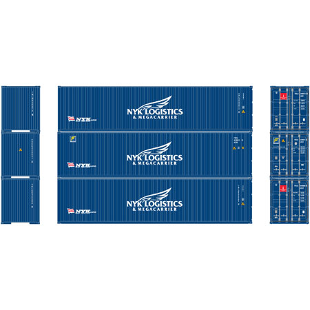 Athearn 2821 HO NYK Logistics 40' Corrugated Container RTR (3)