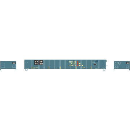 Athearn 6540 N Golden West Service/Patch 52' Mill Gondola #56264 Freight Car