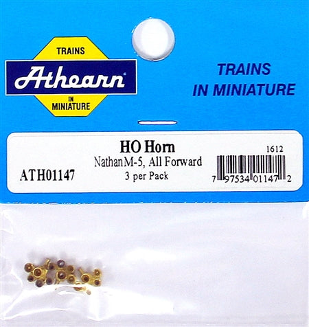 Athearn 01147 HO All Forward Nathan M-5 Horn (Pack of 3)