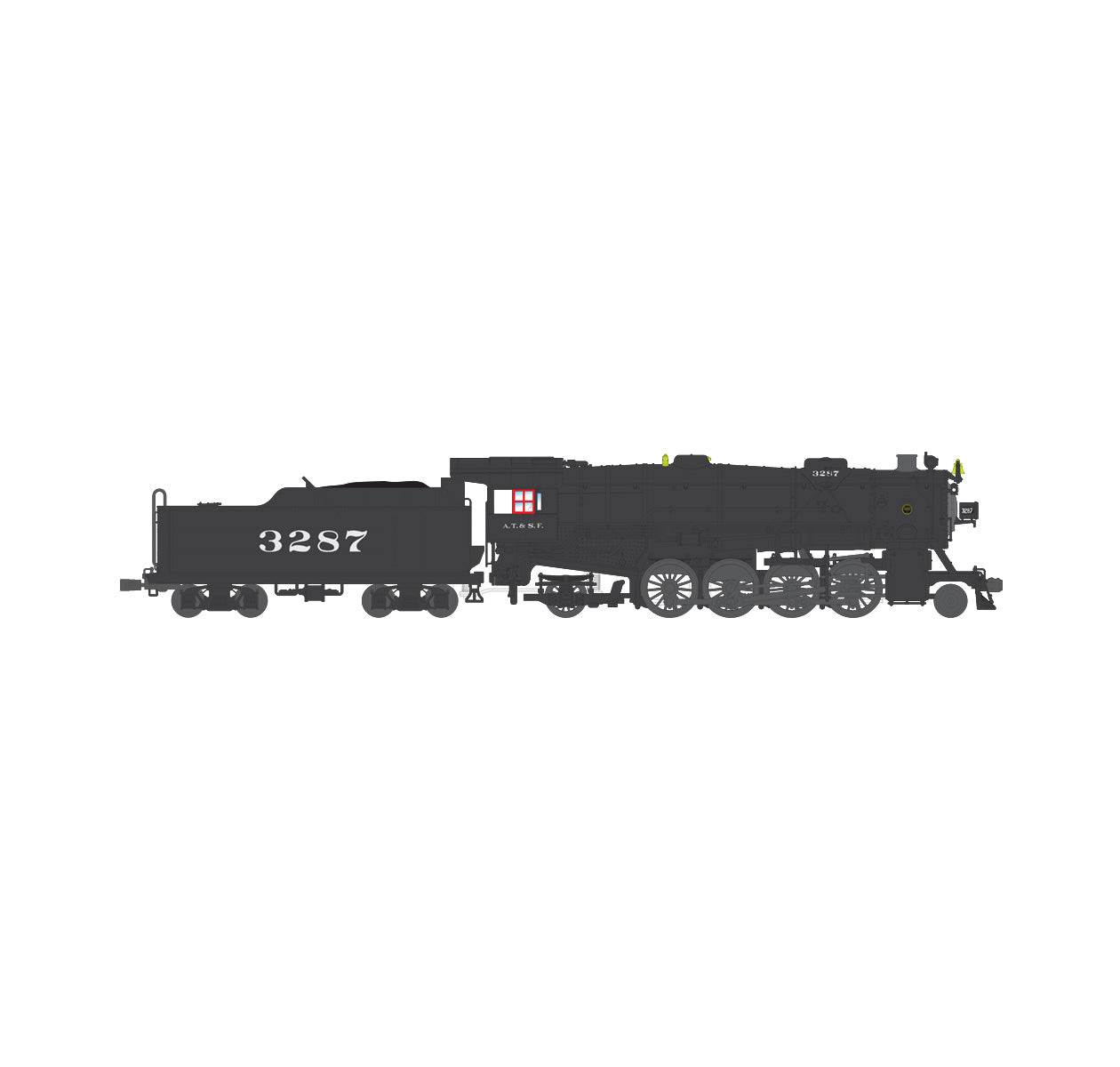 Broadway Limited 4635 HO ATSF USRA Heavy Mikado Paragon3 Sound/DC/DCC #3287