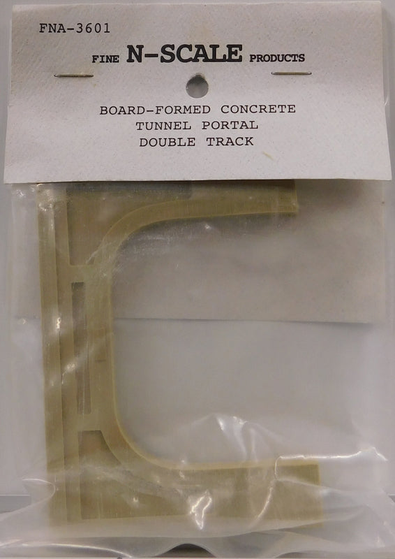Fine N Scale Products FNA-3601 N Board-Formed Double Concrete Tunnel Portal
