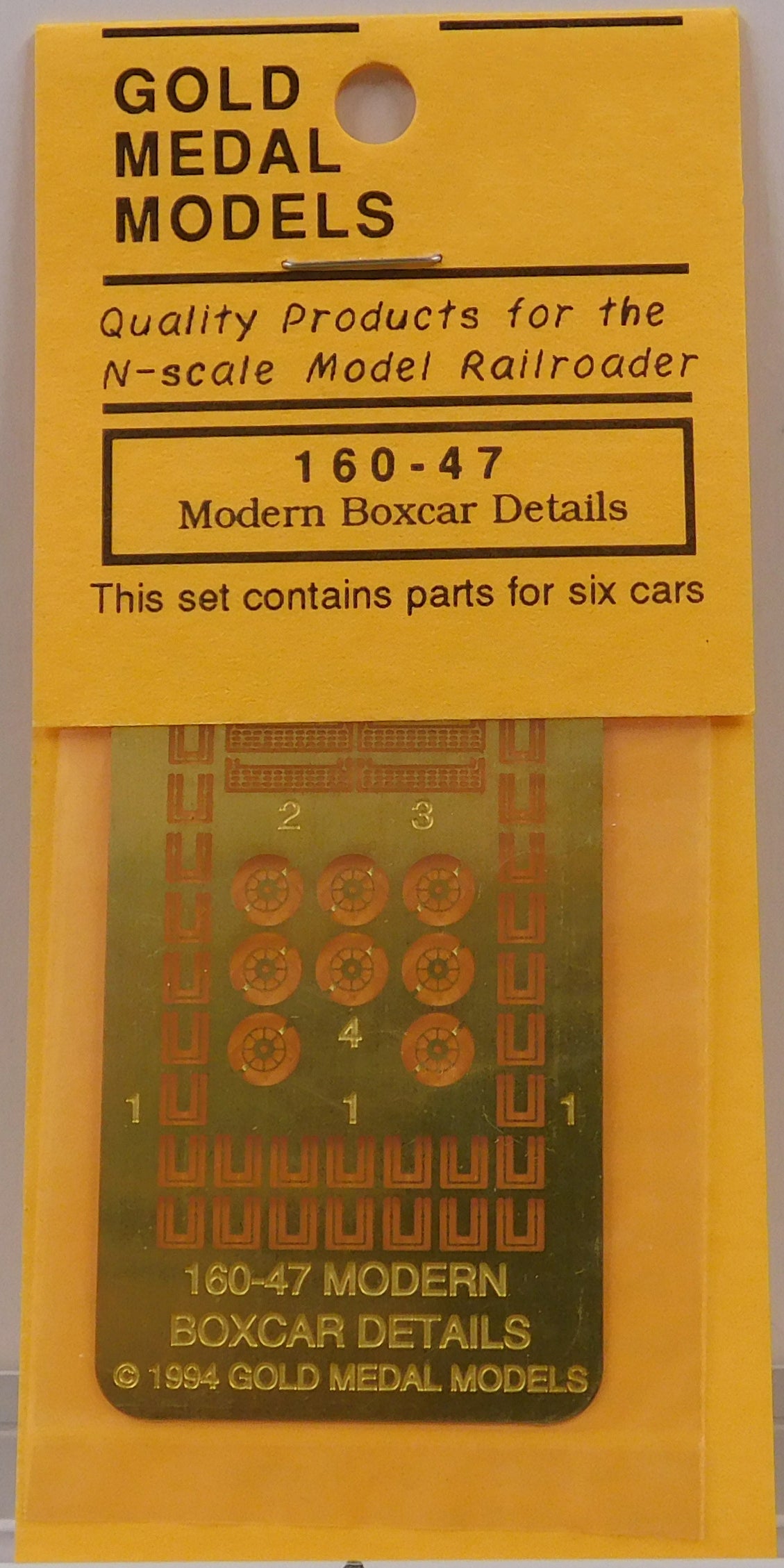 Gold Medal Models 16047 N Detailing Set For Modern Boxcar
