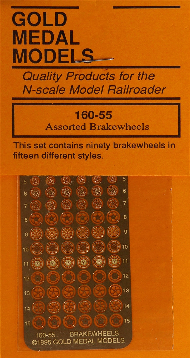 Gold Medal Models 16055 N Brake Wheels (Pack of 90)