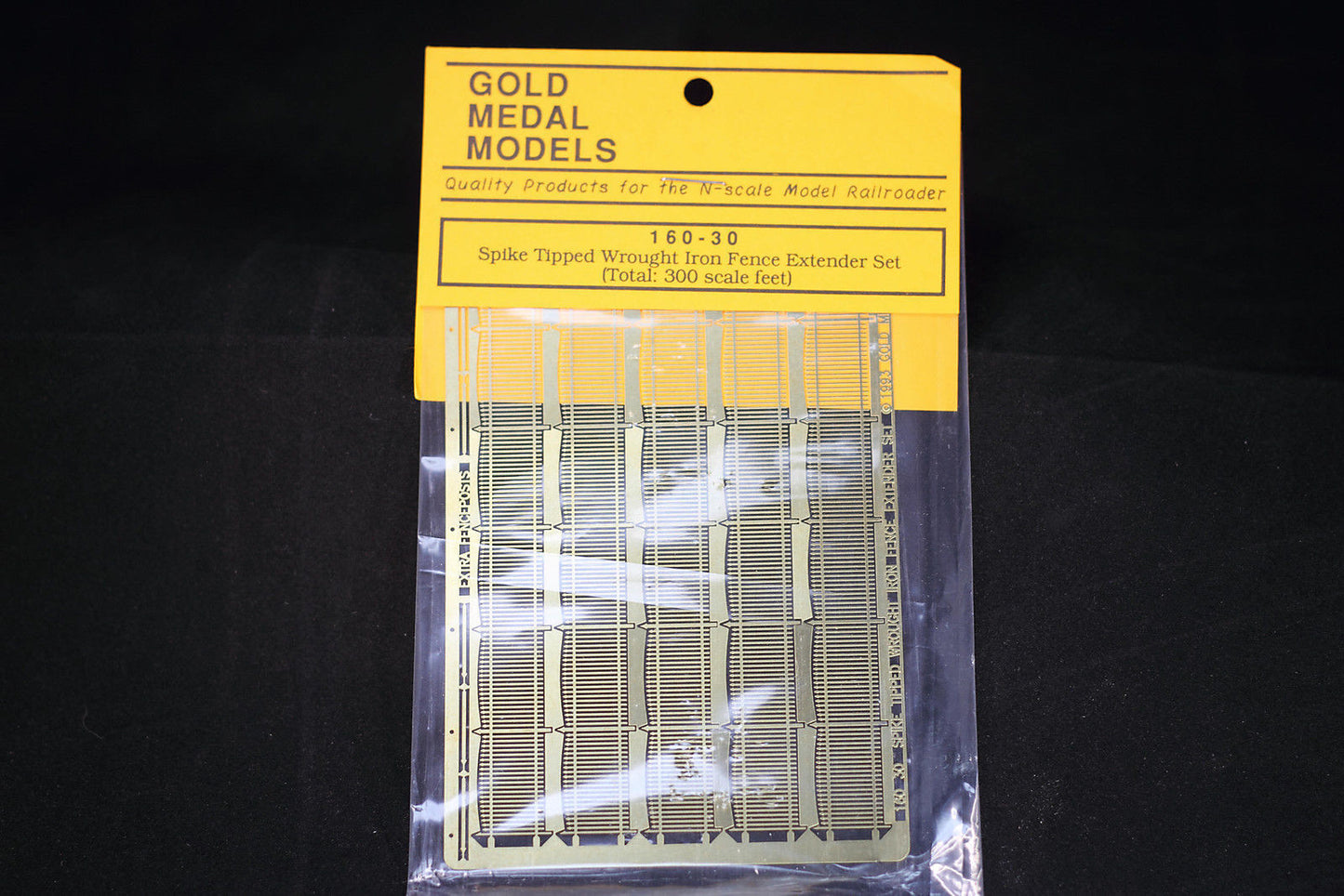 Gold Medal Models 160-30 N Spike Tipped Wrought Iron Fence