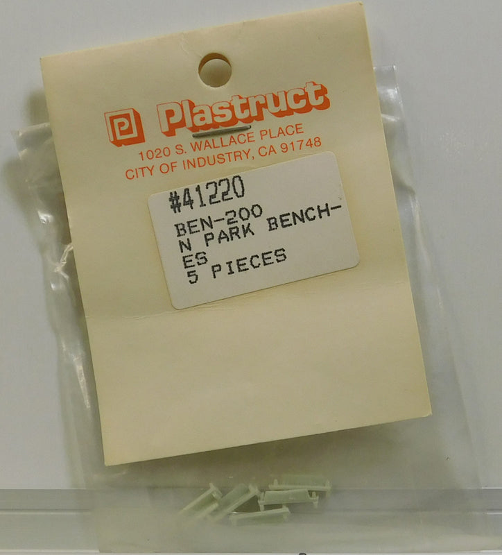 Plastruct 41220 N Park Benches (Pack of 5)