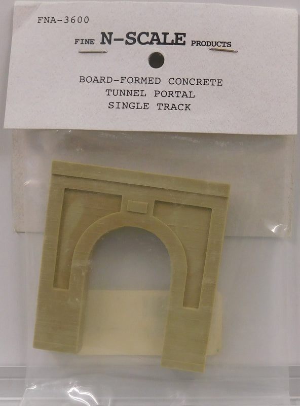 Fine N Scale Products FNA-3600 N Board-Formed Single Concrete Tunnel Portal