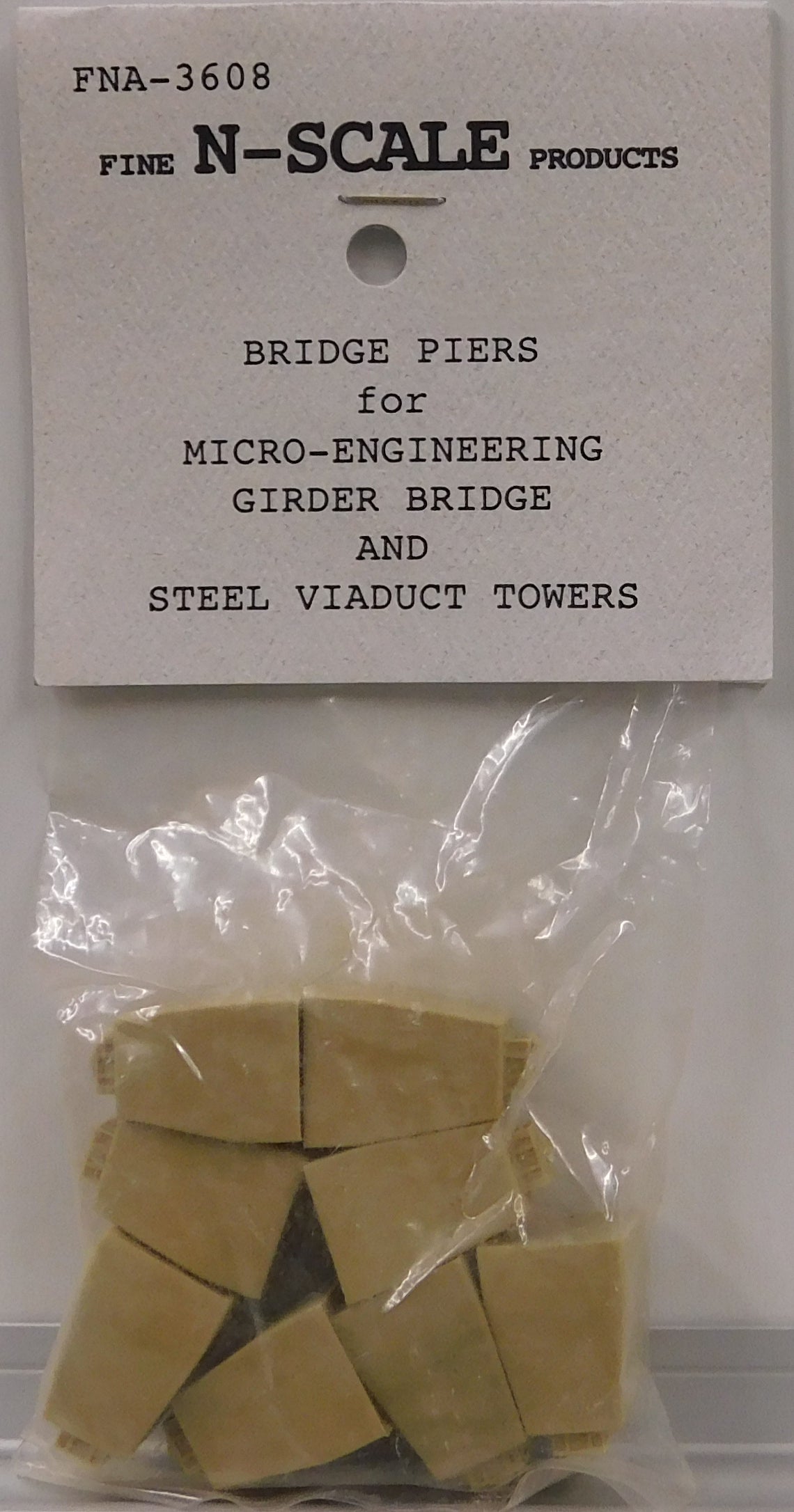 Fine N Scale Products FNA-3608 N Micro-Engineering Girder Bridge Piers