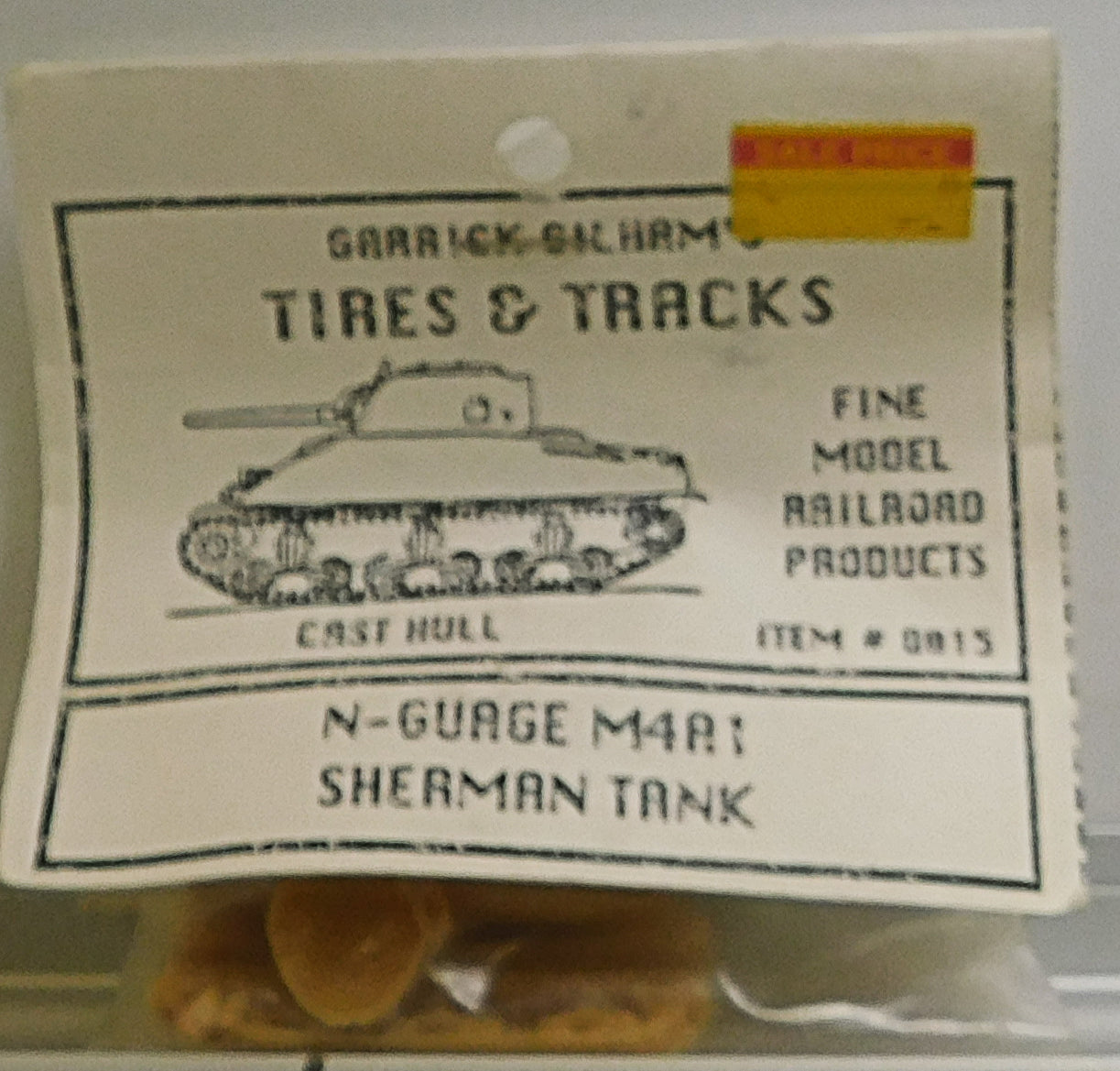 Garrick Gilham 0015 N M4A1 Sherman Tank