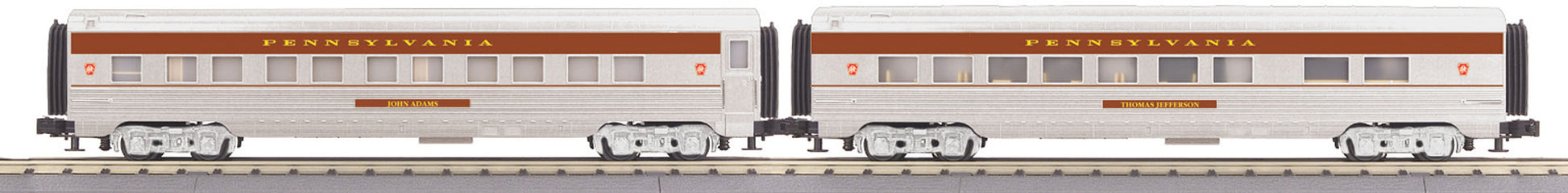 MTH 30-67902 Pennsylvania Railroad 2-Car 60' Streamlined Sleeper/Diner