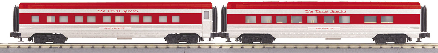 MTH 30-67905 O Texas Special 60' Streamlined Sleeper/Diner Set (Set of 2)