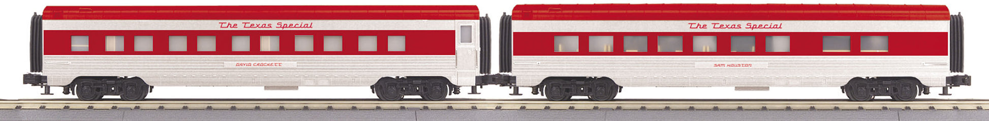 MTH 30-67905 O Texas Special 60' Streamlined Sleeper/Diner Set (Set of 2)