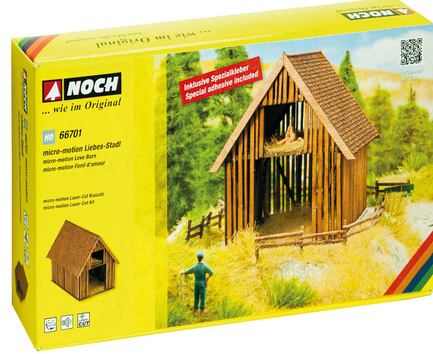 Noch 66701 HO Micro-Motion Love Barn