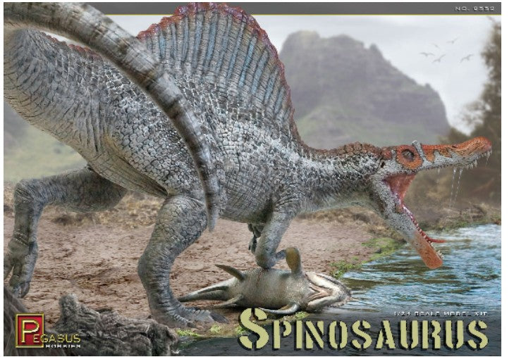 Pegasus Hobby 9552 1:24 Spinosaurus Dinosaur Plastic Model Kit
