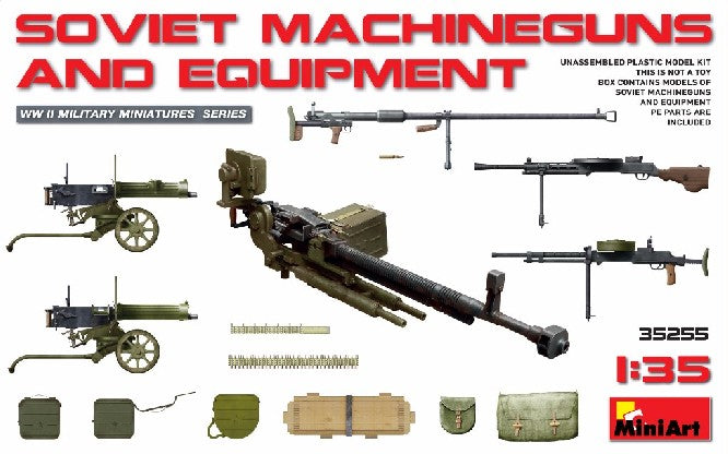 MiniArt 35255 1:35 Soviet Machine Guns & Equipment