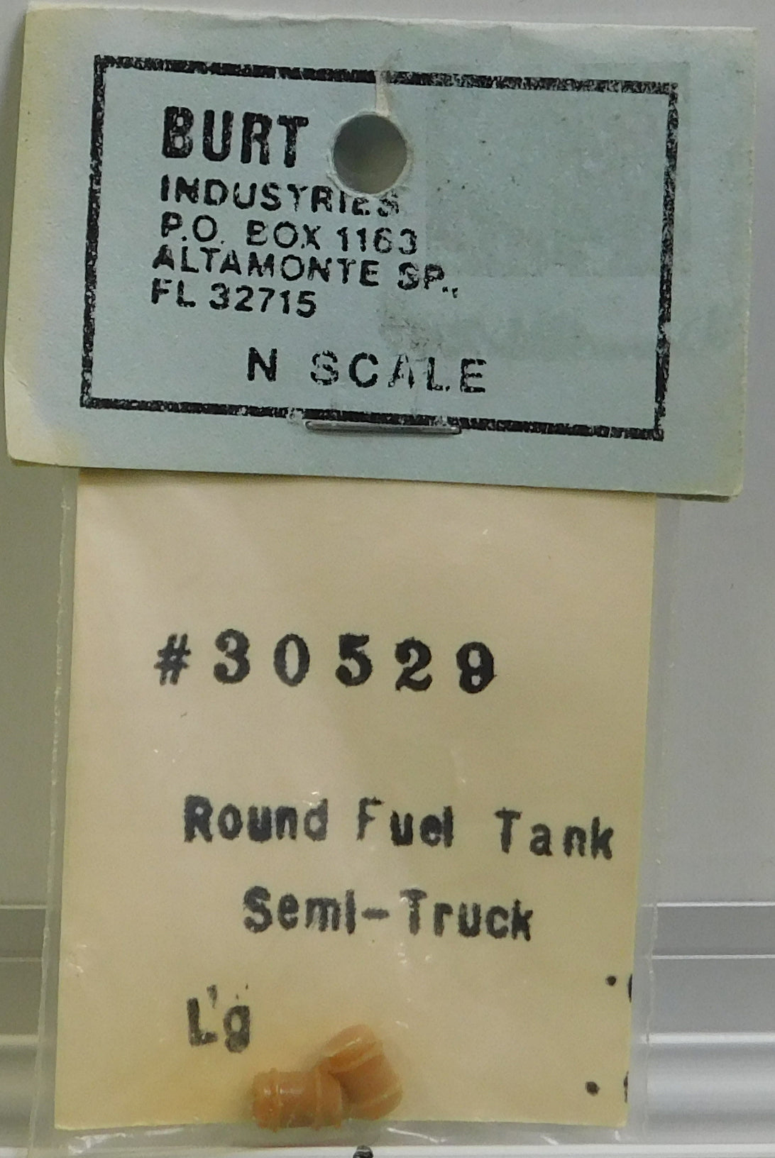 Burt 30529 N Round Fuel Tank Semi-Truck