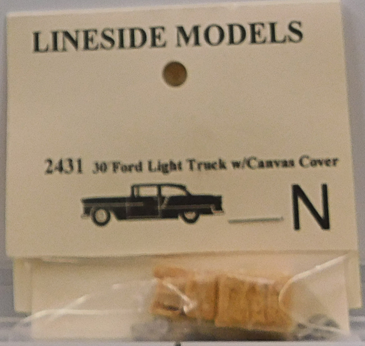 Lineside Models 2431 N 30 Ford Light Truck w/ Canvas Cover