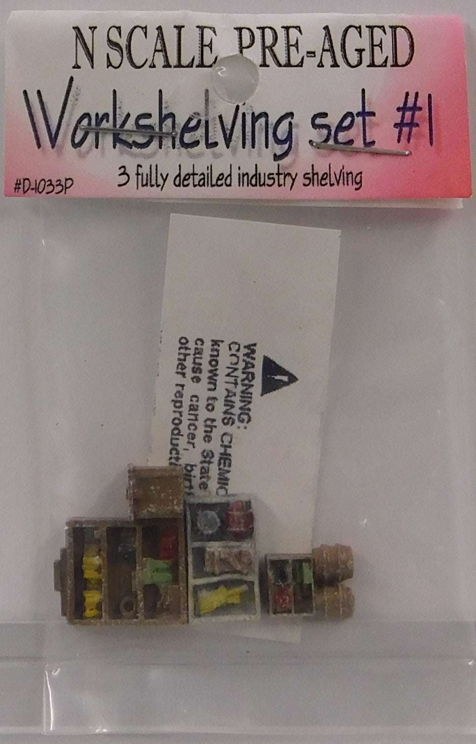 Model Tech Studios D-1033P N Workshelving Set #1