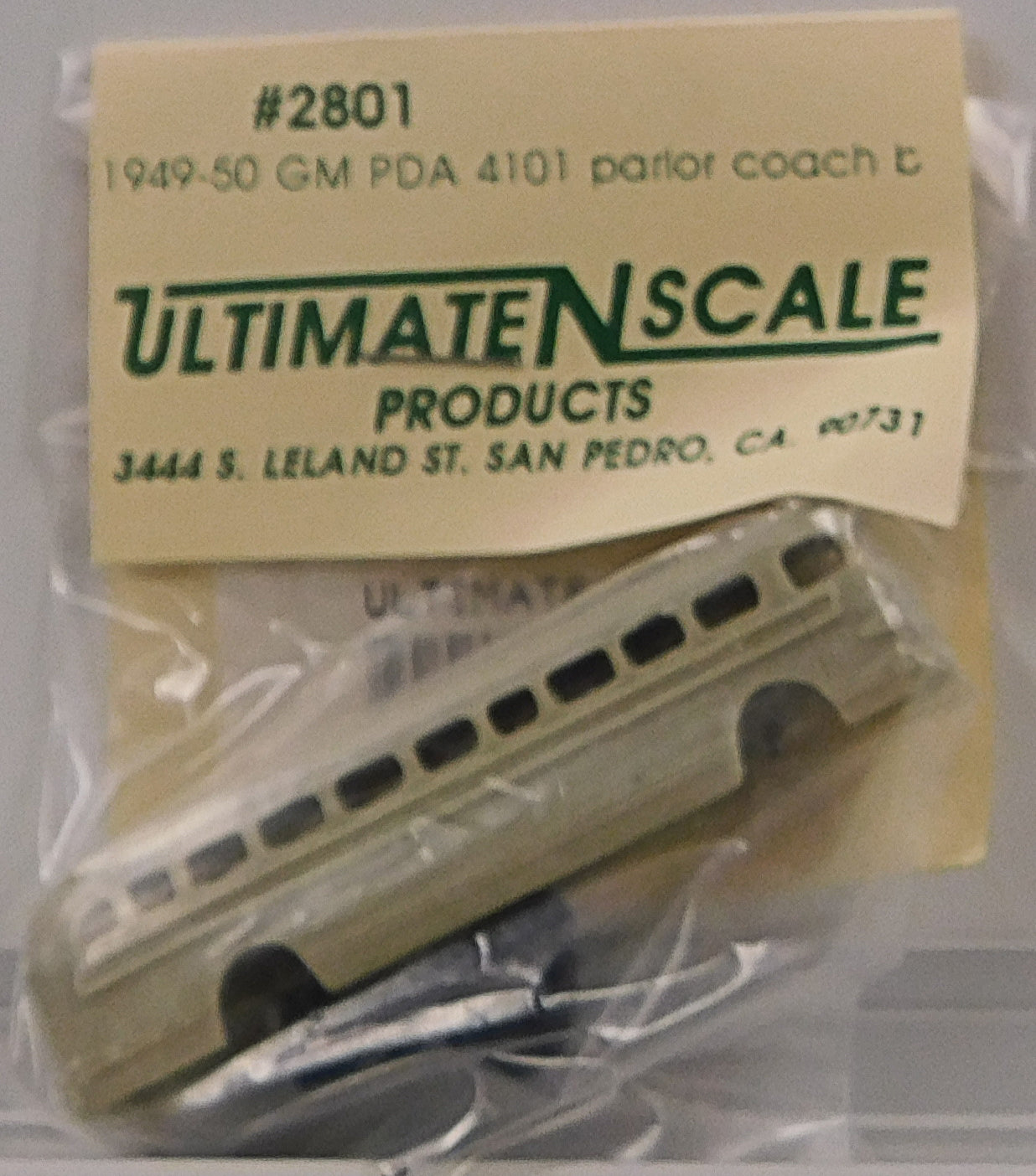 Ultimate N Scale 2801 N 1949-50 GM PDA 4101 Parlor Coach