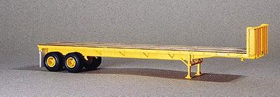 Lonestar Models 5010 HO Scale Trailmobile 40' Flatbed Kit Yellow w. Trailmobile