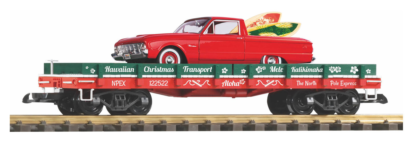 Piko 38783 G Hawaiian Christmas Transport Car w/Ranchero & Surfboards