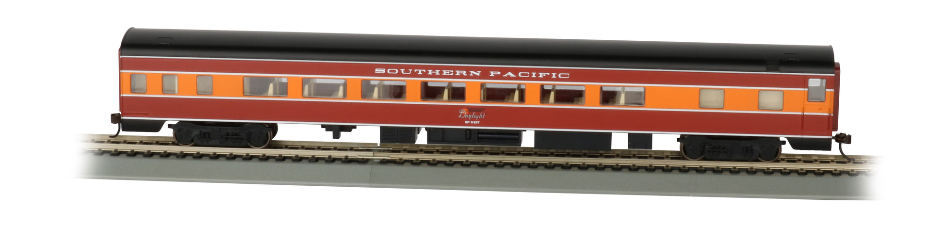 Bachmann 14207 HO Southern Pacific 85' Smooth-Side Coach with Lighted Interior