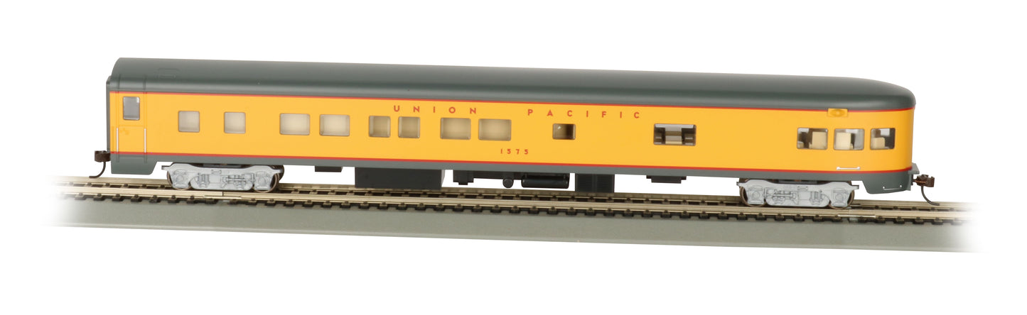 Bachmann 14304 HO UP Smooth-Side Observation Car with Lighted Interior