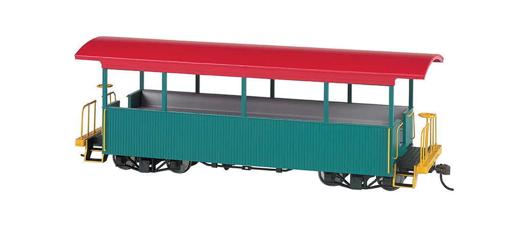 Bachmann 26001 On30 Green with Red Roof Excursion Car