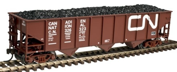 Atlas 20003853 HO CN AAR 70-Ton 9-Panel 3-Bay Open Hopper Car (Set of 3)