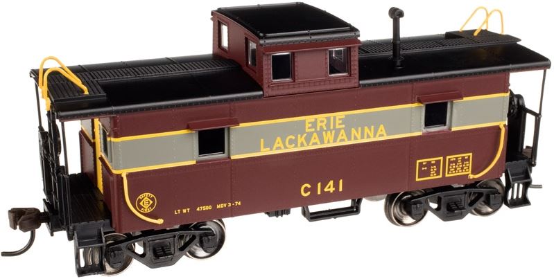 Atlas 20002423 HO Erie-Lackawanna C&O-Style Steel Center-Cupola Caboose #C141