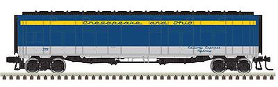 Atlas 3008708 O Chesapeake & Ohio Express Rebuilt Troop Sleeper 2-Rail Boxcar