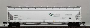 Atlas 4002-2 N Cerestar ACF 4-Bay Center Flow Pressureaide Covered Hopper #51491