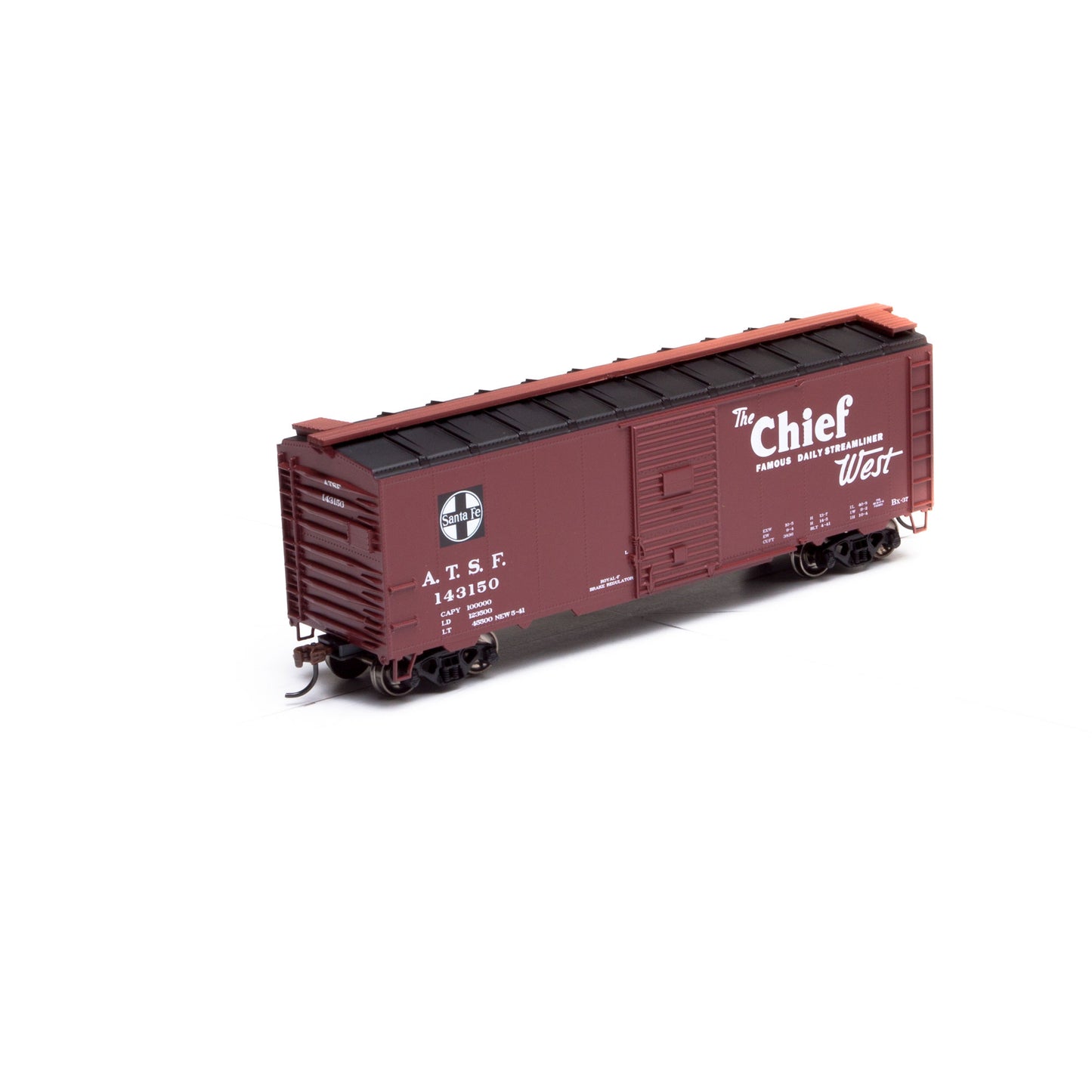 Athearn 73448 HO Santa Fe/Chief 40' Youngstown Door Boxcar #143150