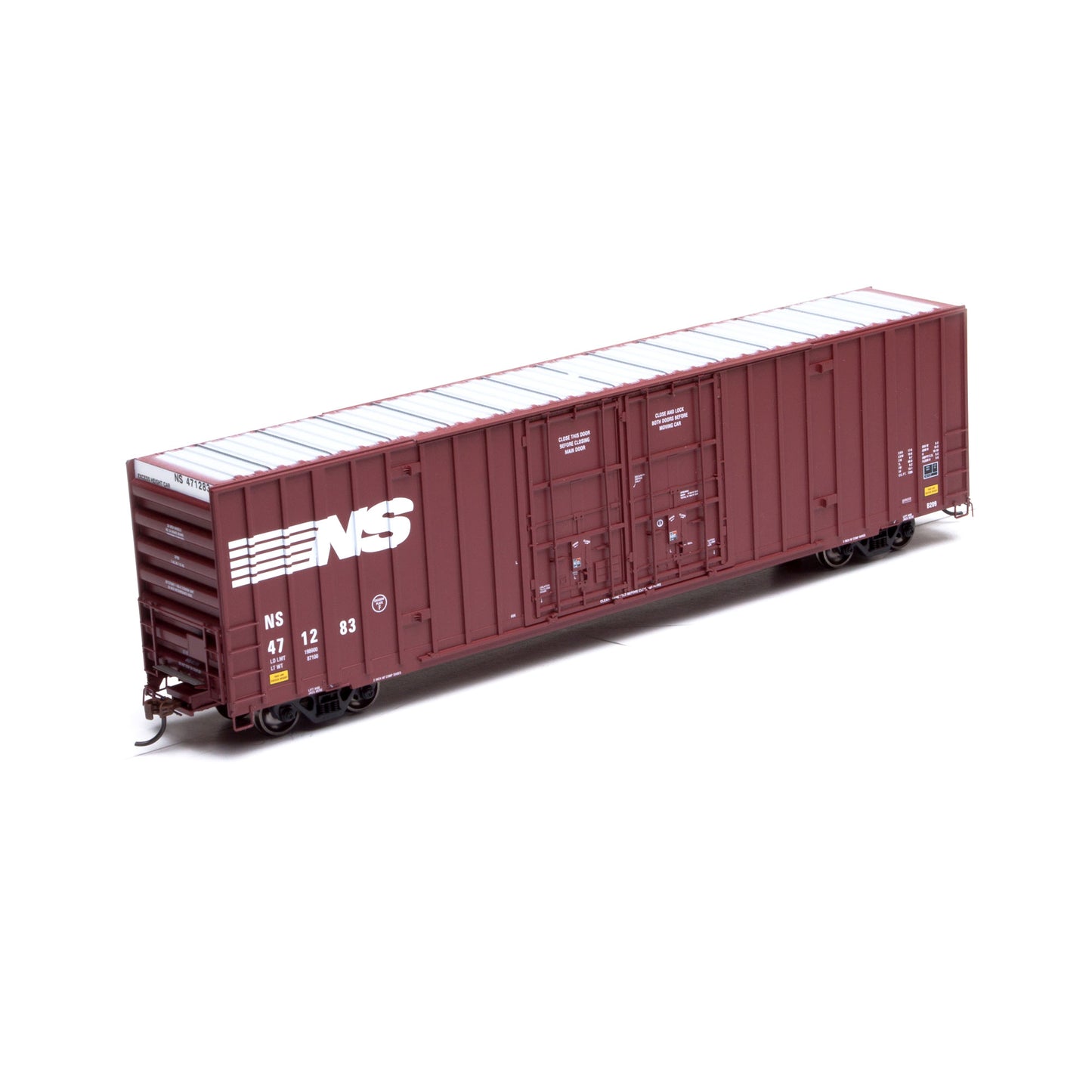 Athearn 75043 HO Norfolk Southern 60' Gunderson Dble Door Hi-Cube Boxcar #471283