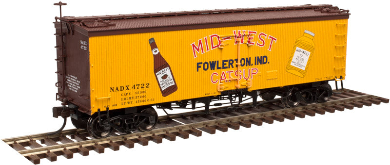 Atlas 20003985 HO Mid-West Catsup 36' Wood Reefer #4722