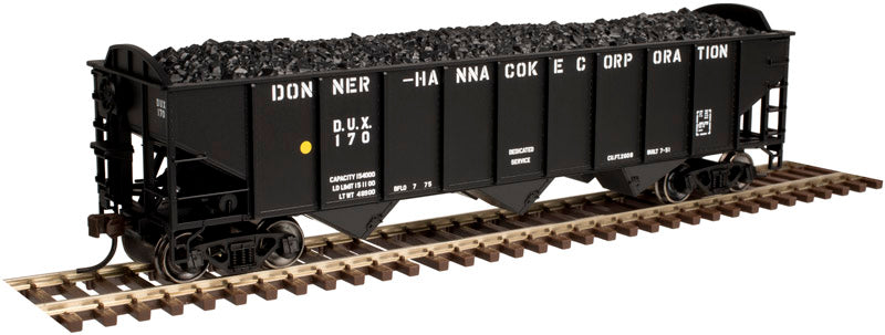 Atlas 20003855 HO Donner-Hanna Coke Corp. AAR 70-Ton 9-Panel 3-Bay #112