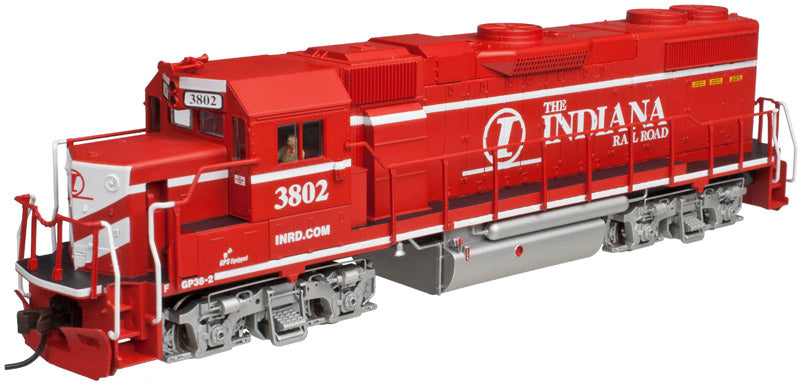 Atlas 10001749 HO Indiana Railroad GP38-2 Locomotive (Red/White) #3802