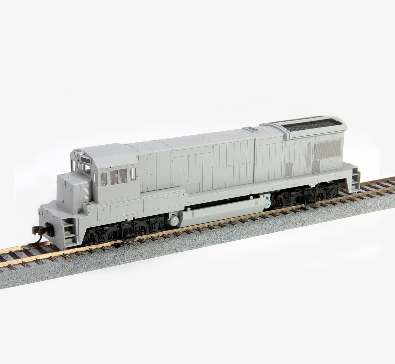Atlas 10000811 HO Undecorated GE U23B Low Hood with FB-2/Blomberg Trucks