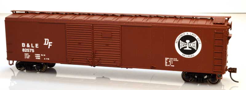 Bowser 60025 HO Bessemer & Lake Erie 50' Boxcar 4 doors #82575