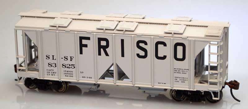 Bowser 60088 HO Frisco 70T Covered Hopper Open Side (Grey) #83809