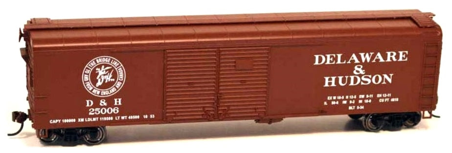 Bowser 60176 HO Delaware and Hudson X32 4 Door Boxcar #25006