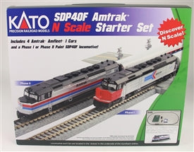 Kato 106-0044 Amtrak EMD SDP40F N Gauge Diesel Starter Train Set